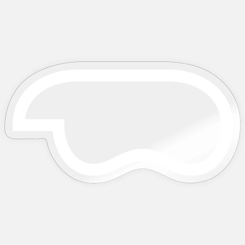 Controller-Outline-White - Sticker size S (10 x 10 cm) - transparent glossy