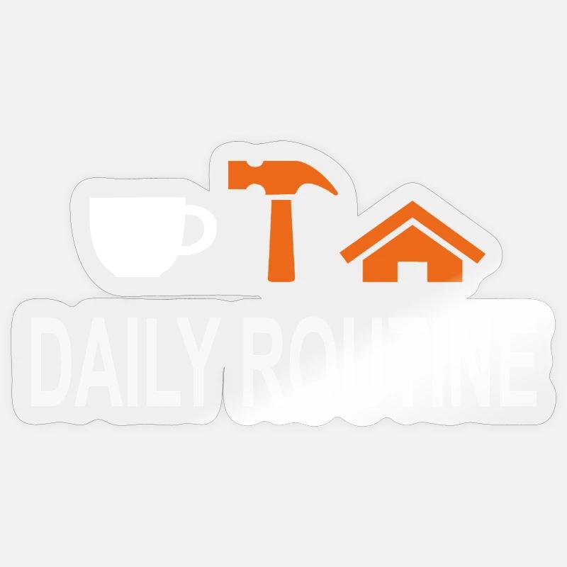 Daily Routine, Daily Routine, Work Can Wait Sticker size S (10 x 10 cm)