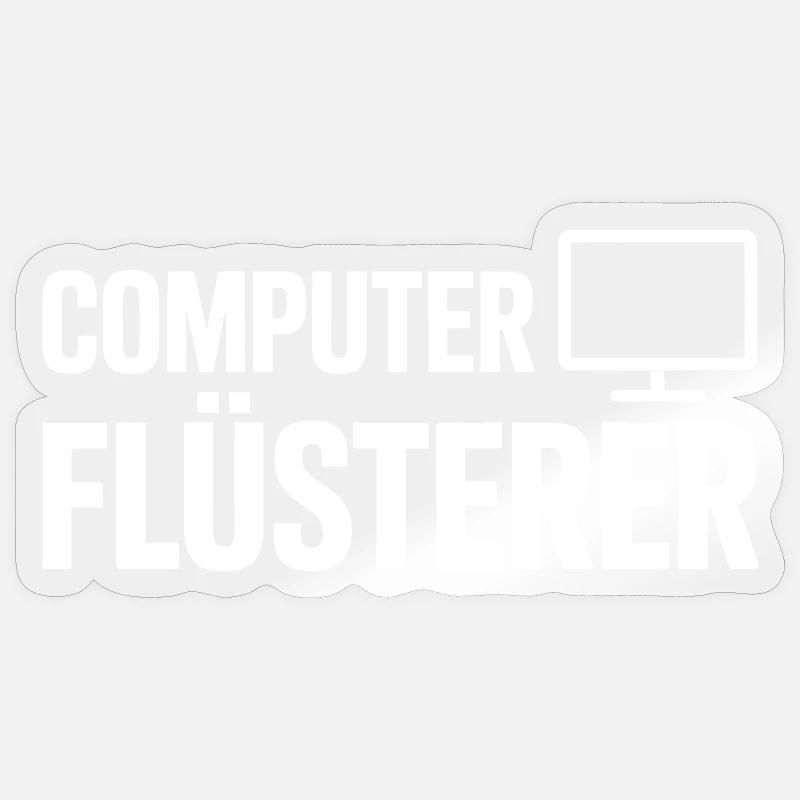 Computer Whisperer – Conception d’icônes de moniteur Sticker taille S (10 x 10 cm)