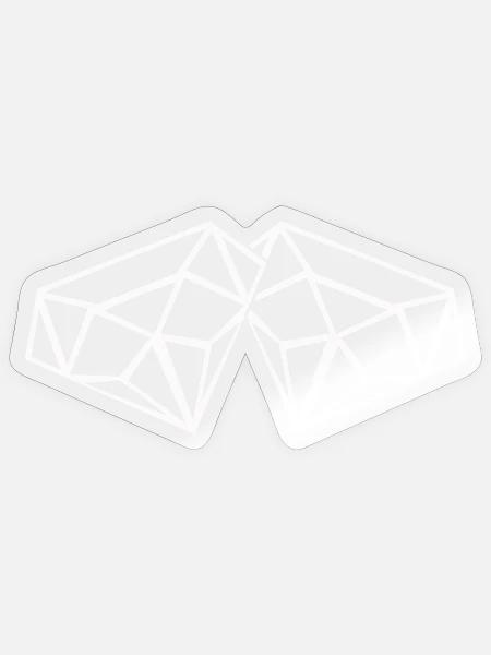 Diamanten Kristalle - Sticker Größe S (10 x 10 cm) - Transparent glänzend