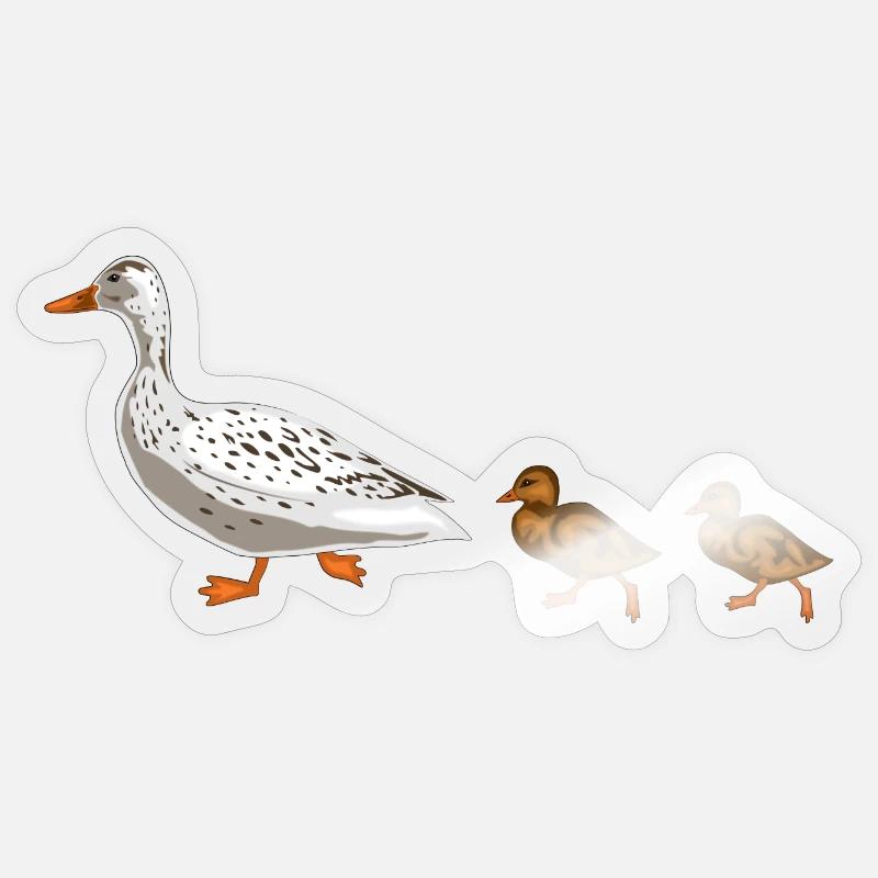 duck - Sticker size S (10 x 10 cm) - transparent glossy