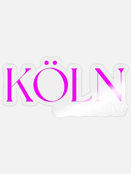 Köln meine Heimat - Sticker Größe S (10 x 10 cm) - Transparent glänzend
