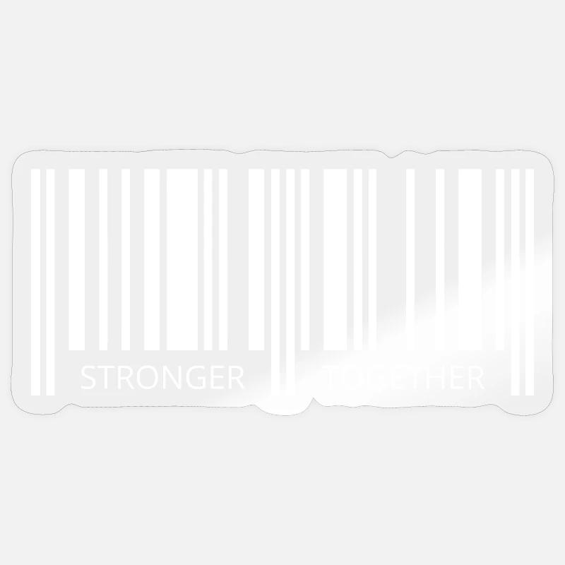 Ensemble puissant Corona Barcode Strichcode Partner Sticker taille S (10 x 10 cm)