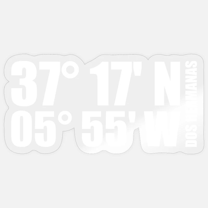 Dos Hermanas Coordinates Sticker size S (10 x 10 cm)