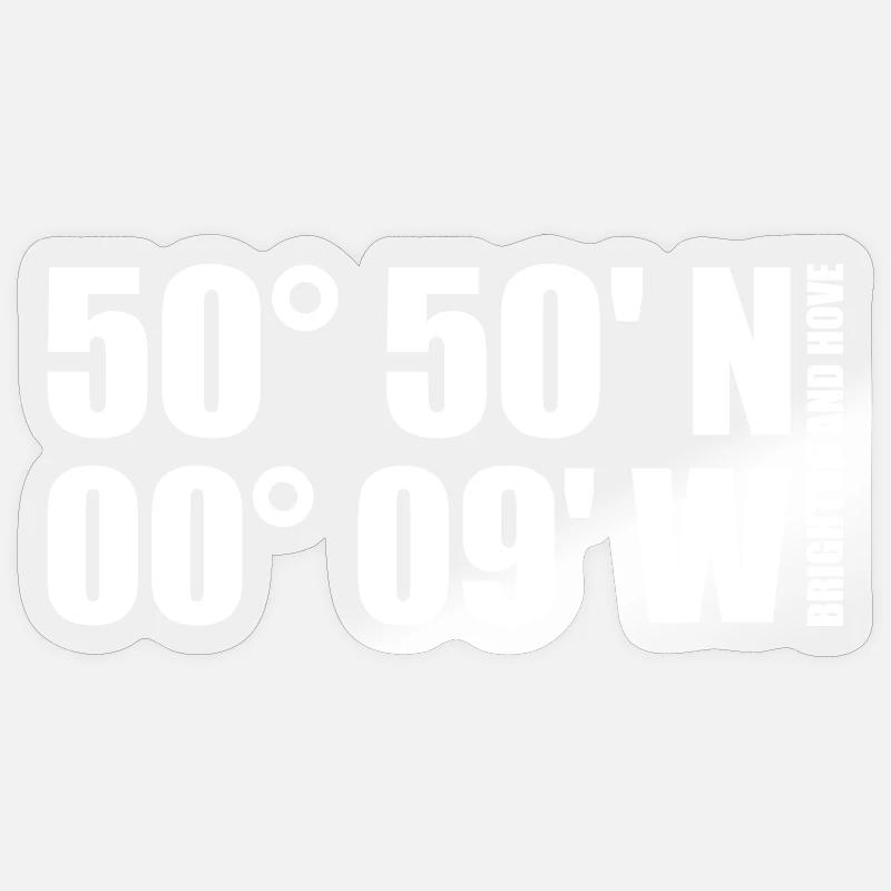 Brighton and Hove coordinates Sticker size S (10 x 10 cm)