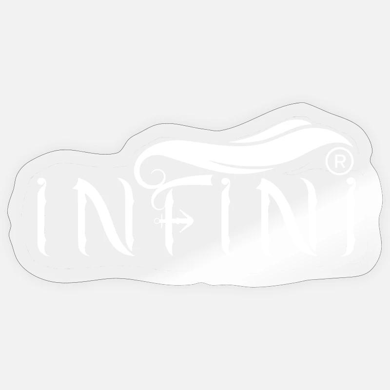 INFINI WHITE Sticker taille S (10 x 10 cm)