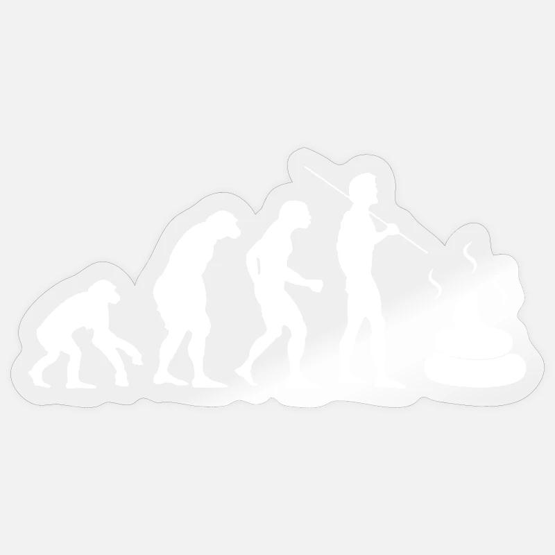 évolution intestinale Sticker taille S (10 x 10 cm)