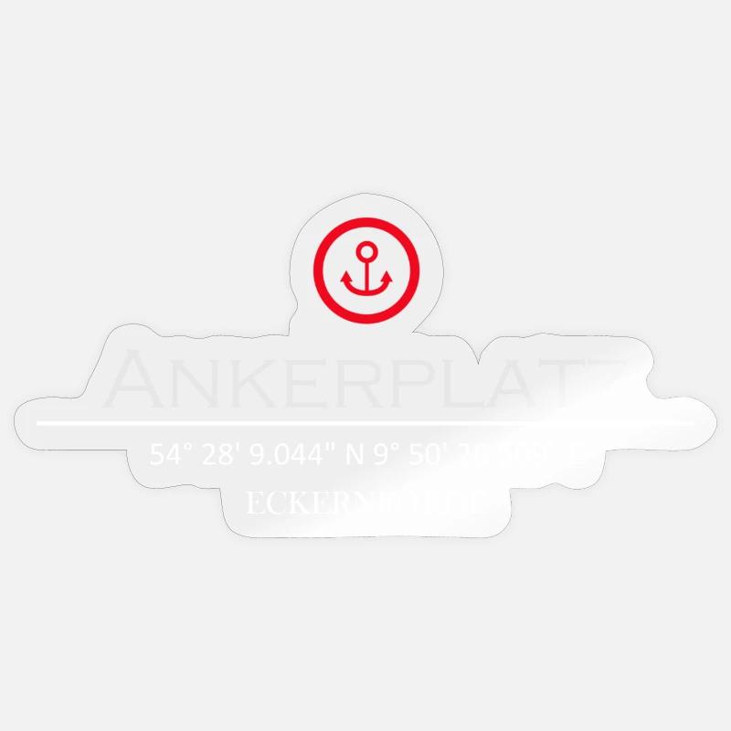 Ankerplatz Eckernförde Sticker Größe S (10 x 10 cm)