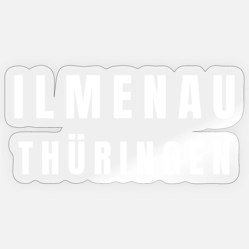 Ilmenau, Thuringia - Sticker size S (10 x 10 cm) - transparent glossy
