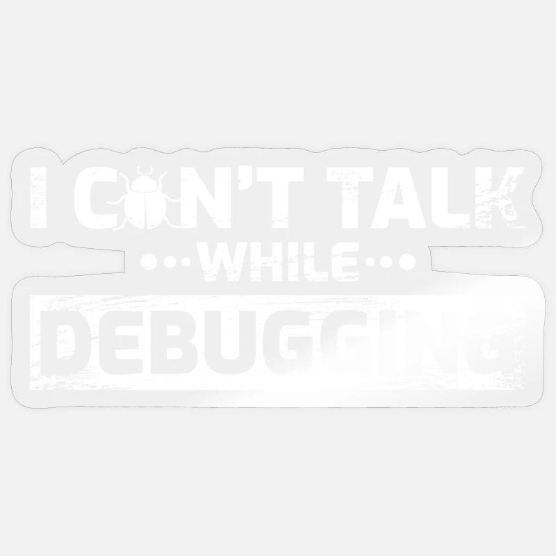 Software Entwickler Witz - Sticker Größe S (10 x 10 cm) - Transparent glänzend