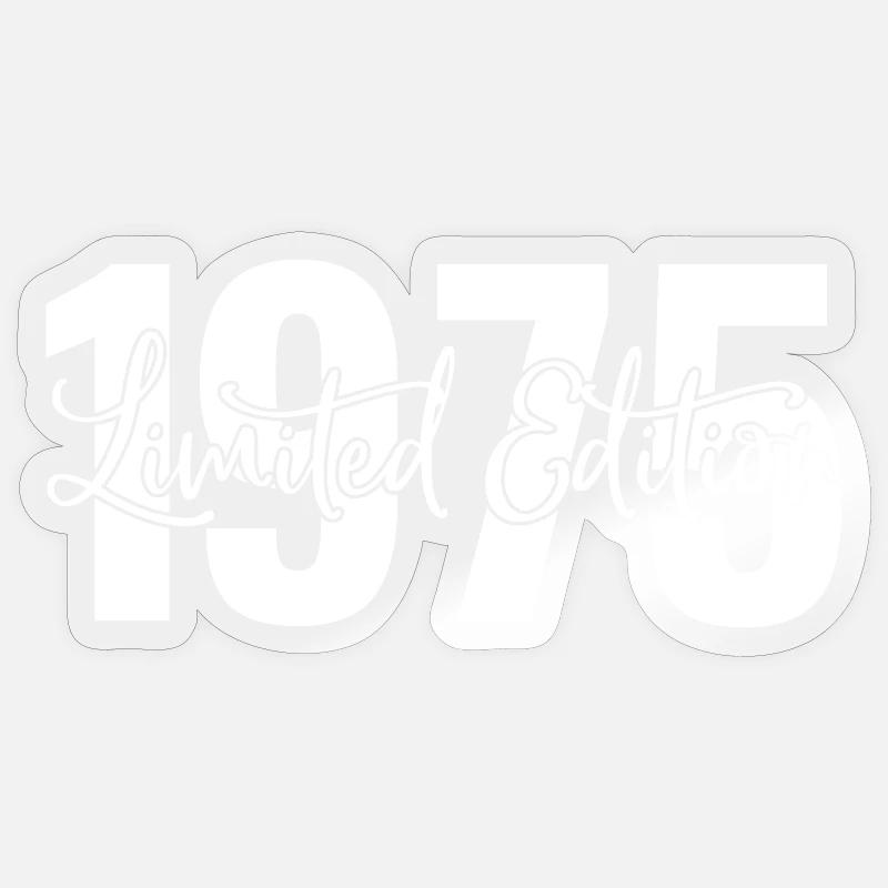 Edition limitée 1975 - Sticker taille S (10 x 10 cm) - brillant transparent