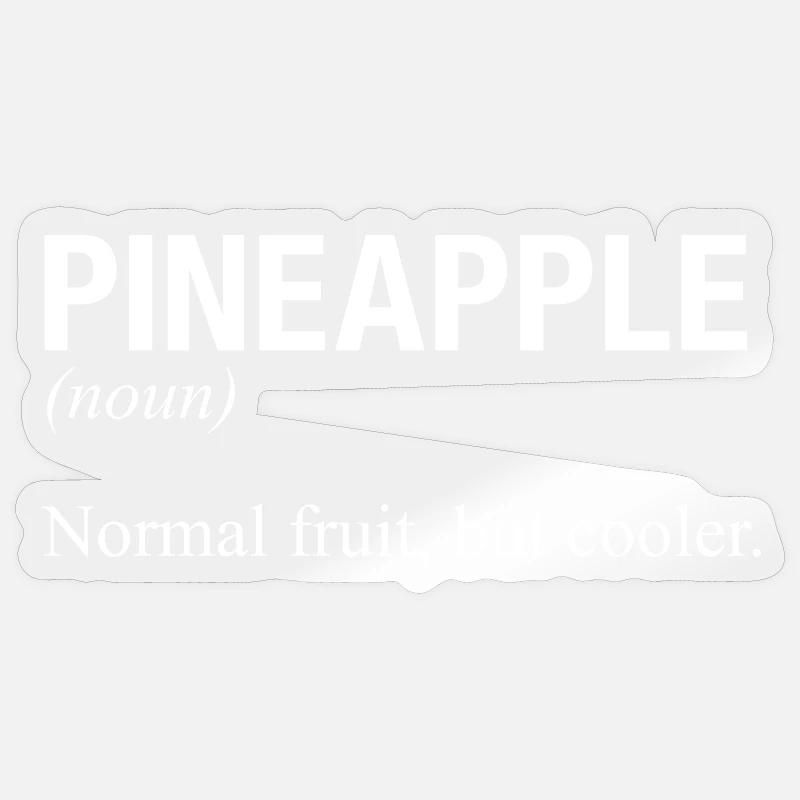 PINEAPPLE Ananas - Sticker taille S (10 x 10 cm) - brillant transparent