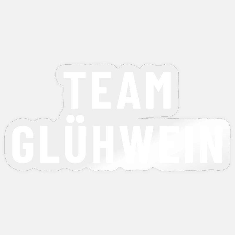 Team Mulled Wine - Sticker size S (10 x 10 cm) - transparent glossy