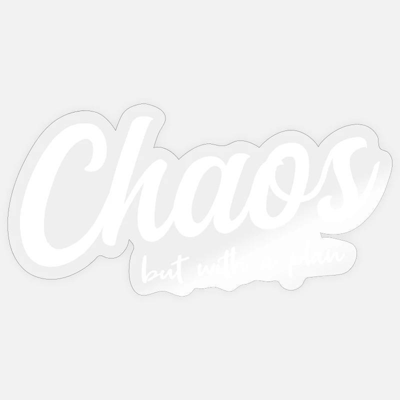 Systematic chaos - Sticker size S (10 x 10 cm) - transparent glossy