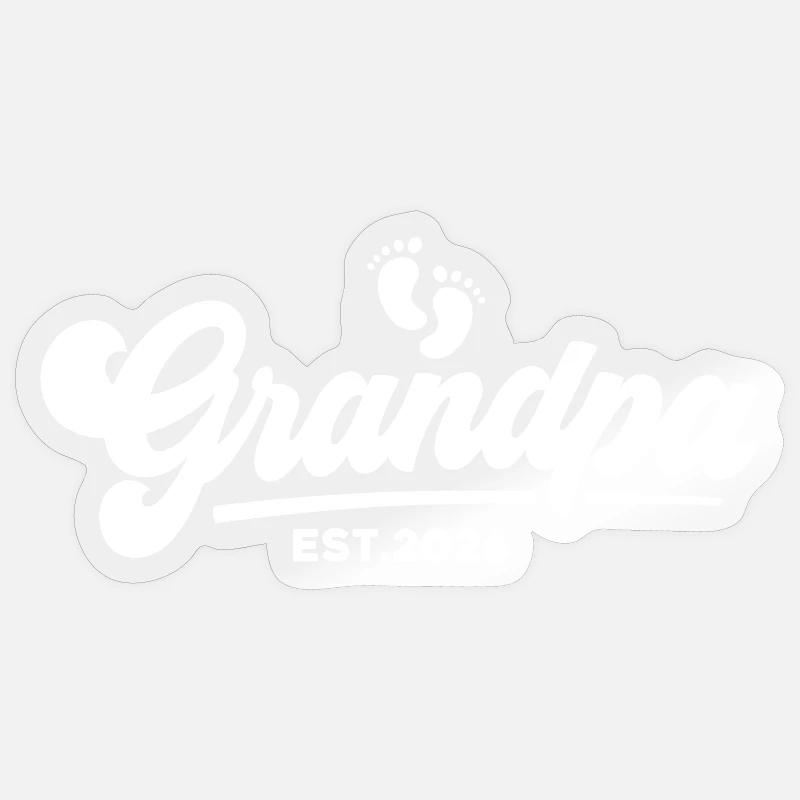 Opa 2026 - Stolzer Opa - Geschenkidee Sticker Größe S (10 x 10 cm)