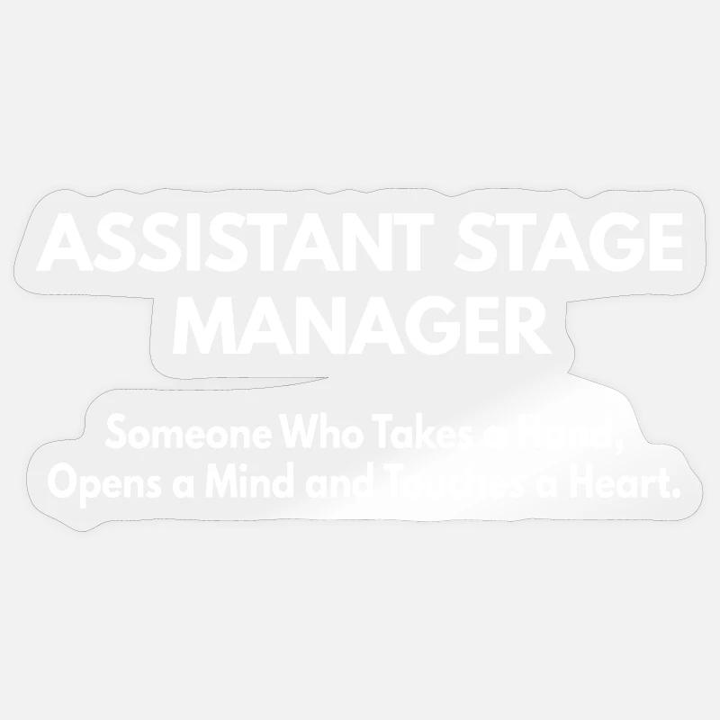 Assistente Direttore di Scena Sticker formato S (10 x 10 cm)