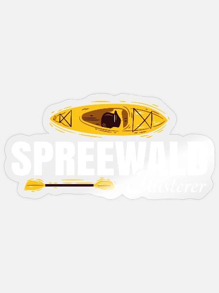 Spreewald Flüsterer - Sticker Größe S (10 x 10 cm) - Transparent glänzend