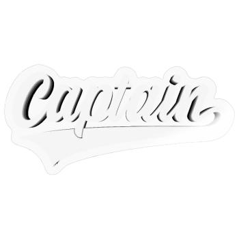 KAPITÄN 3D CAPTAIN SWOOSH - Sticker Größe S (10 x 10 cm) - Transparent glänzend - Vorne