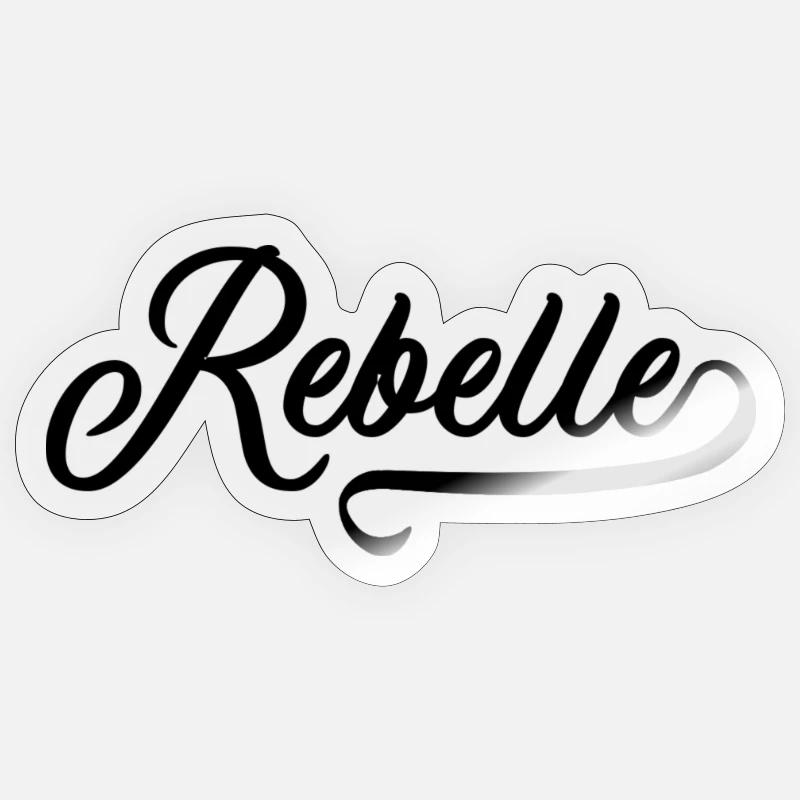 Rebelle Sticker taille S (10 x 10 cm)