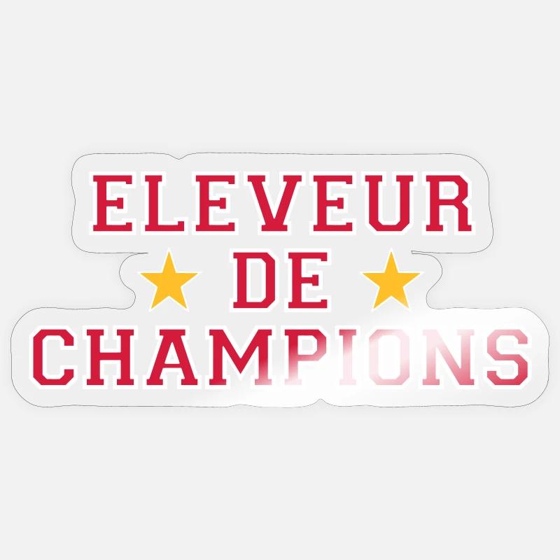 Eleveur de Champions Sticker taille S (10 x 10 cm)