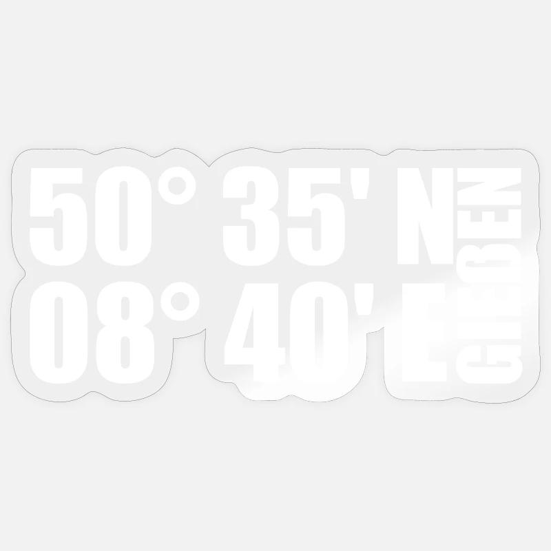 Casting Coordinates Sticker size S (10 x 10 cm)