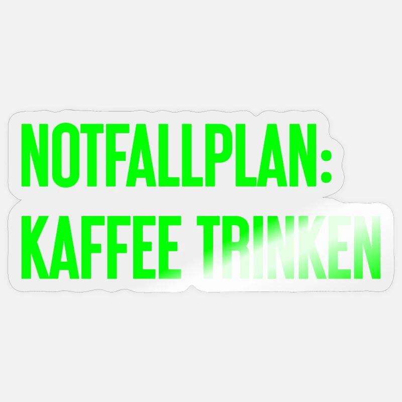Coffee Contingency Plan Sticker size S (10 x 10 cm)