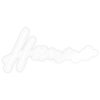 Hanno Name T-Shirt Gift for Men - Sticker size S (10 x 10 cm) - transparent glossy - Front