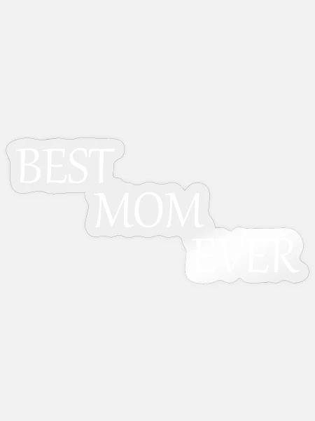Beste Mama der Welt Muttertag Mutter Geschenk - Sticker Größe S (10 x 10 cm) - Transparent glänzend
