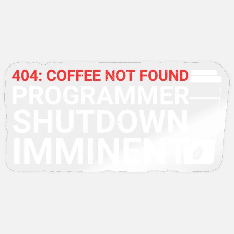Aus Kaffee Code generieren Programmierer Sticker Größe S (10 x 10 cm)
