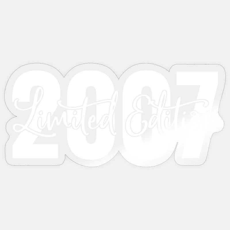 Edition limitée 2007 - Sticker taille S (10 x 10 cm) - brillant transparent