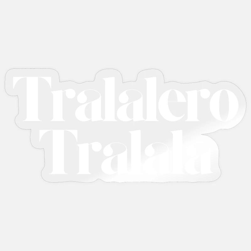 Tralalaero Tralala - Sticker taille S (10 x 10 cm) - brillant transparent
