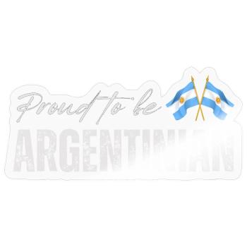 Stolzer Argentinier, ich liebe Argentinien - Sticker Größe S (10 x 10 cm) - Transparent glänzend - Vorne