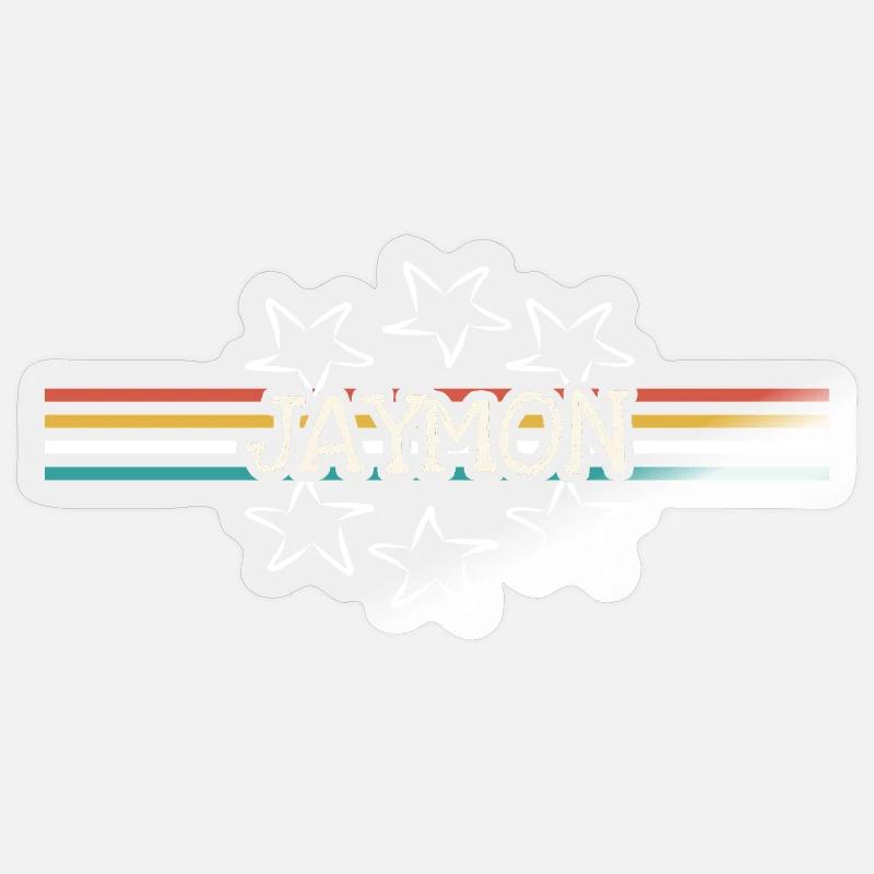 Jaymon - Sticker Größe S (10 x 10 cm) - Transparent glänzend