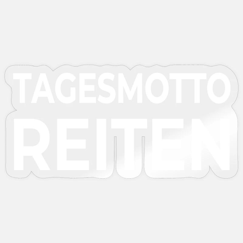 Ride - Sticker size S (10 x 10 cm) - transparent glossy