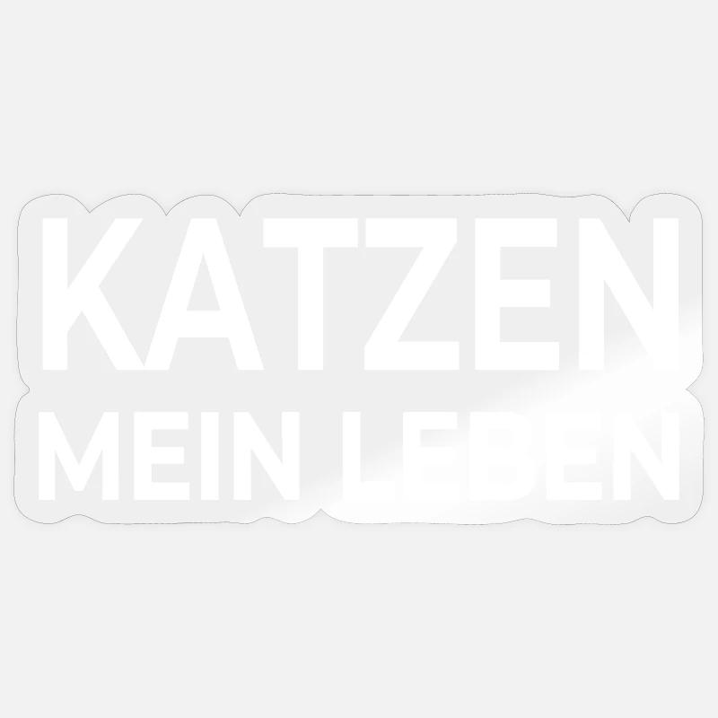 feline - Sticker size S (10 x 10 cm) - transparent glossy