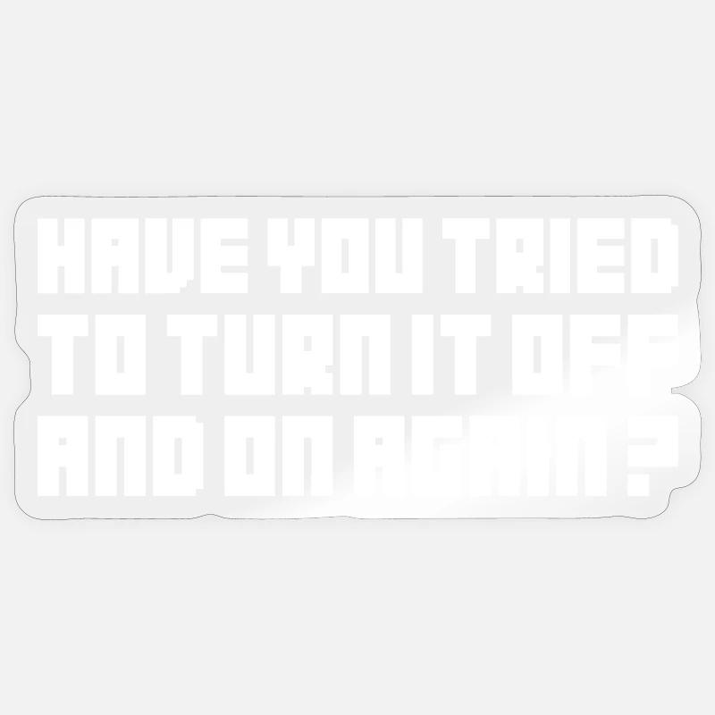 Turning It Off – Nerd Geek Computer Support TBBT Sticker size S (10 x 10 cm)