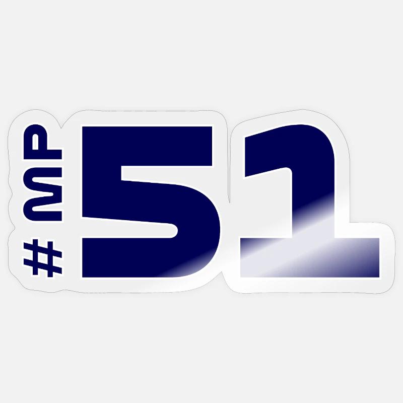 # MP51 - Sticker Größe S (10 x 10 cm) - Transparent glänzend