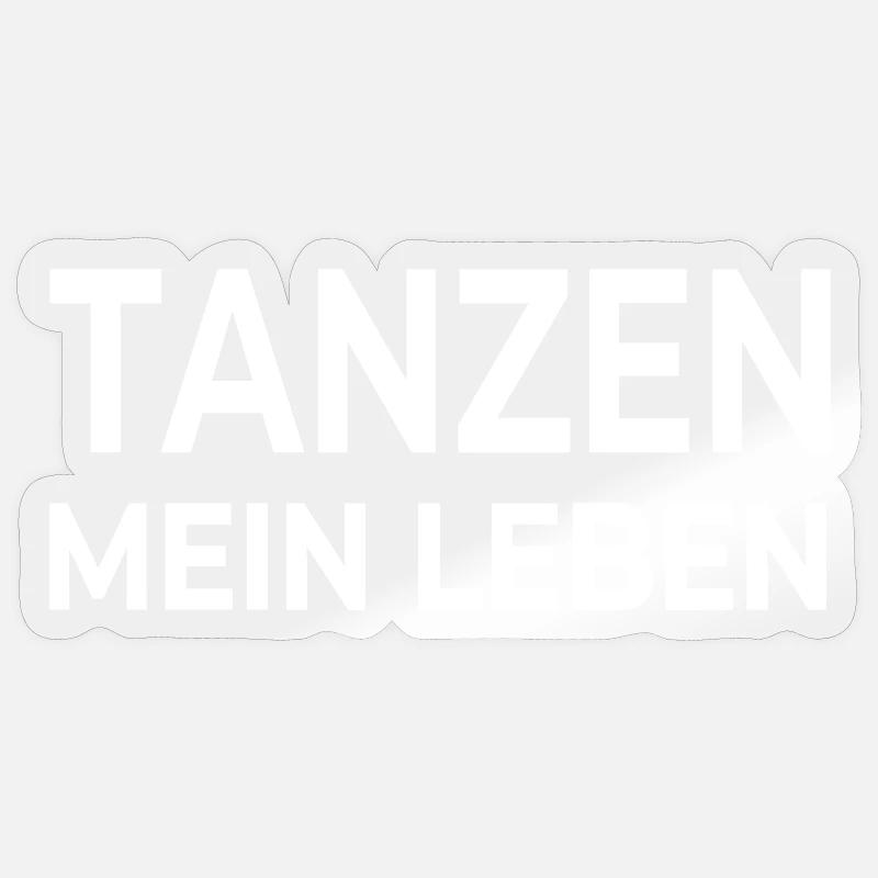 Danser - Sticker taille S (10 x 10 cm) - brillant transparent