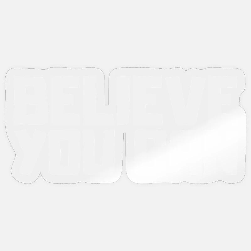 Je pense que c’est possible. Motivation Sport Succès Courage Sticker taille S (10 x 10 cm)