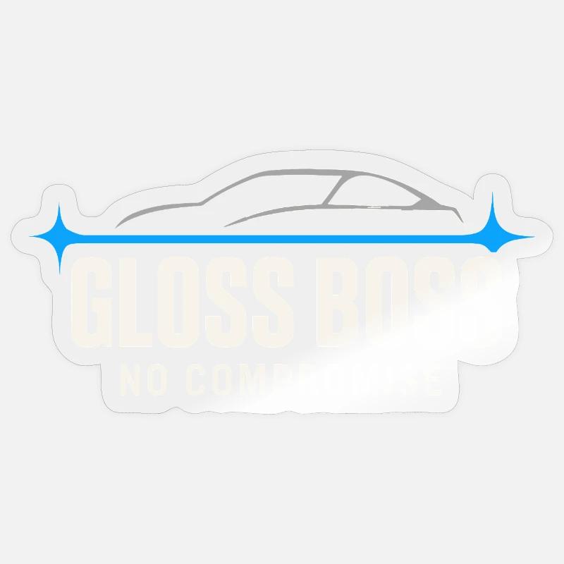 Auto Detailer Buffer Pro Paint - Sticker Größe S (10 x 10 cm) - Transparent glänzend