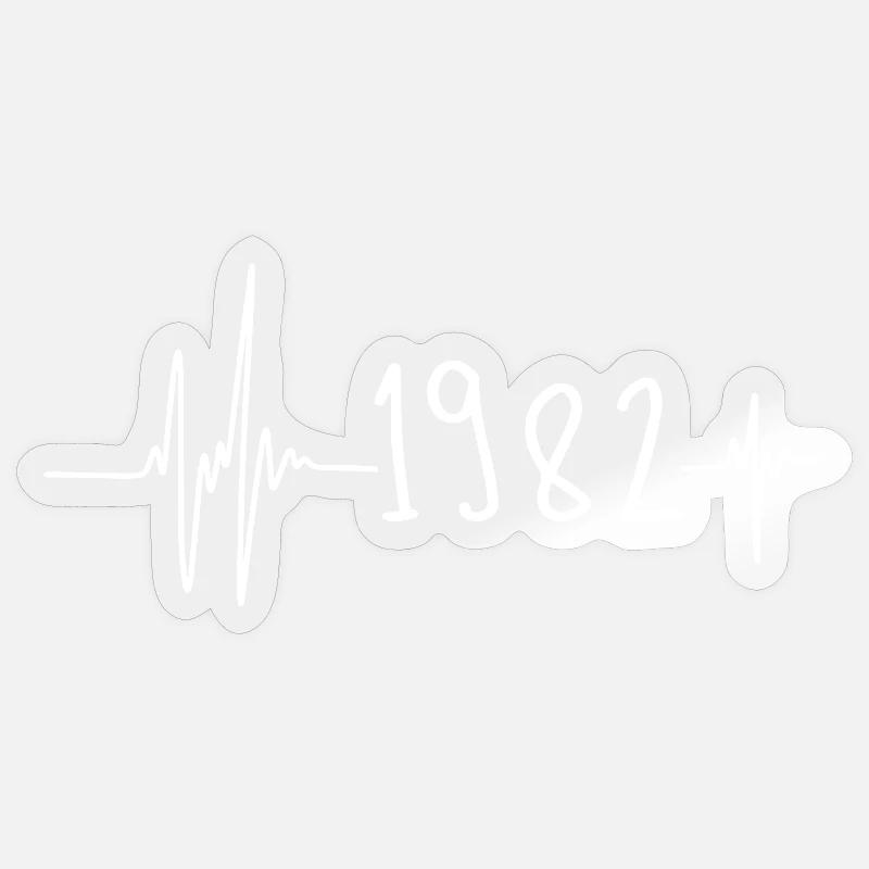 1982 - Sticker taille S (10 x 10 cm) - brillant transparent