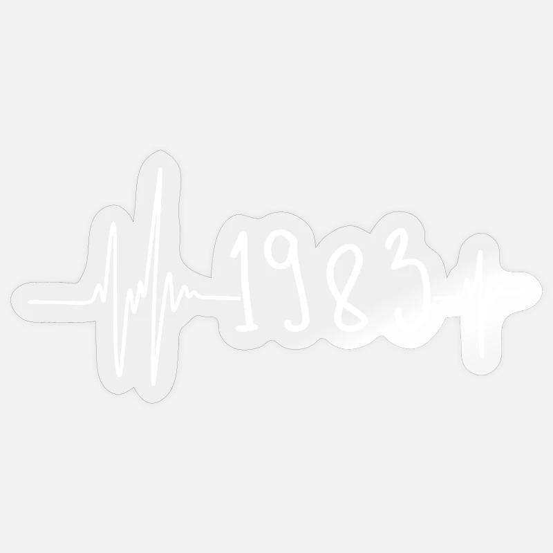 1983 - Sticker taille S (10 x 10 cm) - brillant transparent