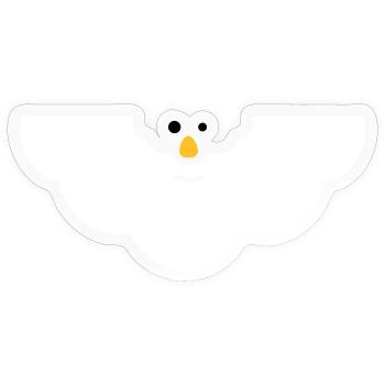 Cuddly Cloud Face - Sticker size S (10 x 10 cm) - transparent glossy - Front