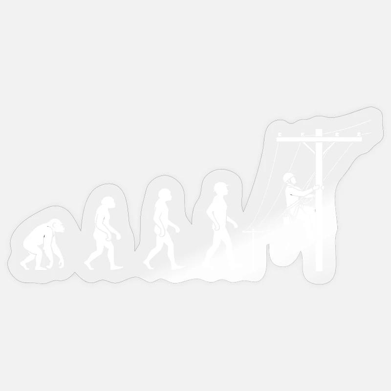 Évolution vers la technologie réseau - Sticker taille S (10 x 10 cm) - brillant transparent