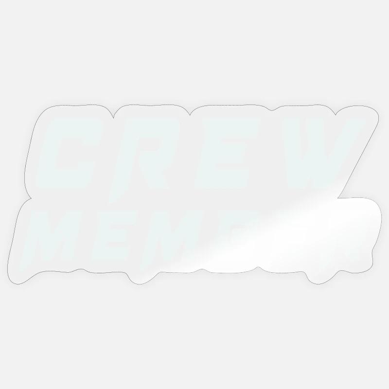 Crew Member Patch Tee Sticker size S (10 x 10 cm)