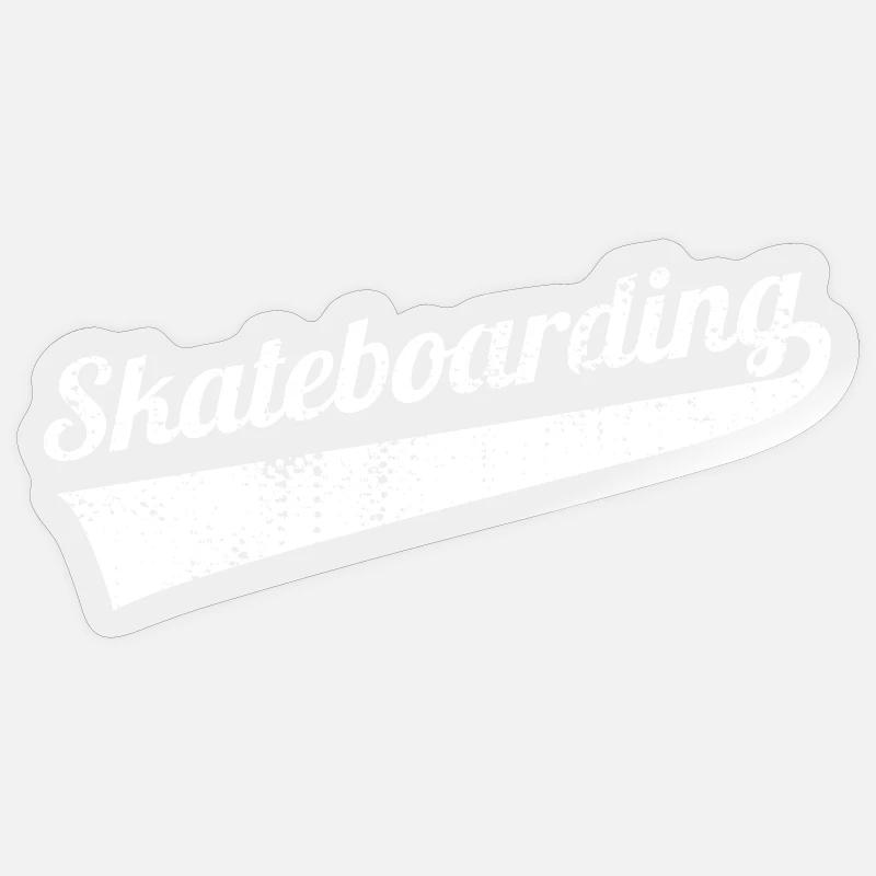 Fun Skateboarding - Sticker size S (10 x 10 cm) - transparent glossy