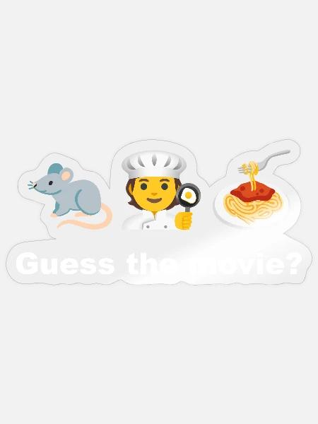 Mäuse in der Küche, rate mal, was der Film ist - Sticker Größe S (10 x 10 cm) - Transparent glänzend