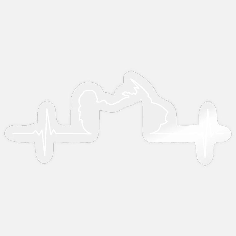 Spyder RT Heartbeat - Sticker size S (10 x 10 cm) - transparent glossy