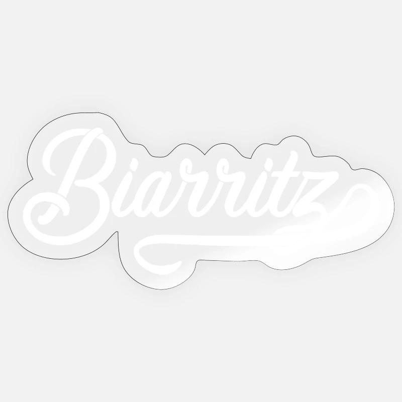 Biarritz - Sticker Größe S (10 x 10 cm) - Transparent glänzend