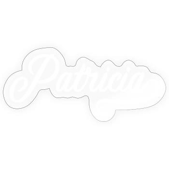Patricia - Vorname - Sticker Größe S (10 x 10 cm) - Transparent glänzend - Vorne
